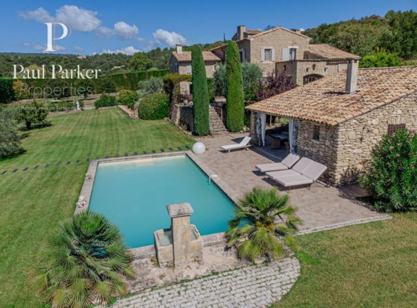 Gordes 84220: Mas Provençal  en pierre 370 m2 avec piscine sur un parc de 5000m2 - 380578D3PPSC