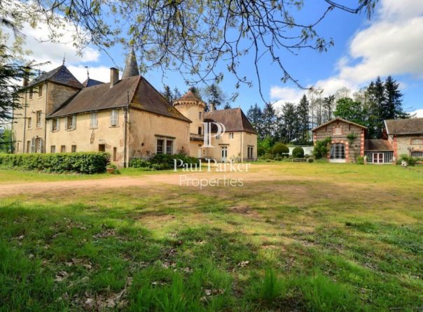 Château et vastes espaces pour réception sur 25 hectares au Sud de la Bourgogne - 3647743PSNV