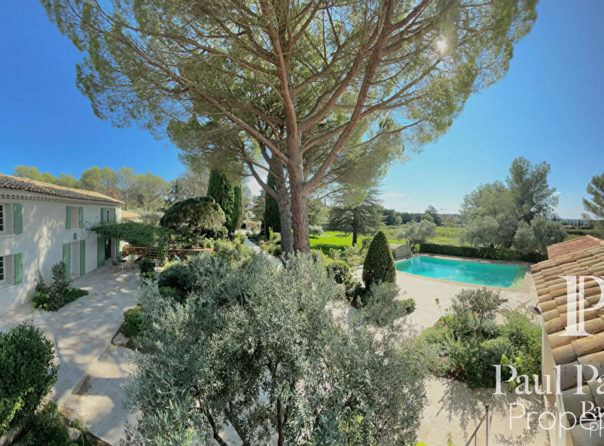 Mas Villégiature Aix-En-Provence 12 pièce(s) 460 m2 / 9 chambres/ 2 hectares / piscine / tennis / vignes / pool house - 3807983PCML